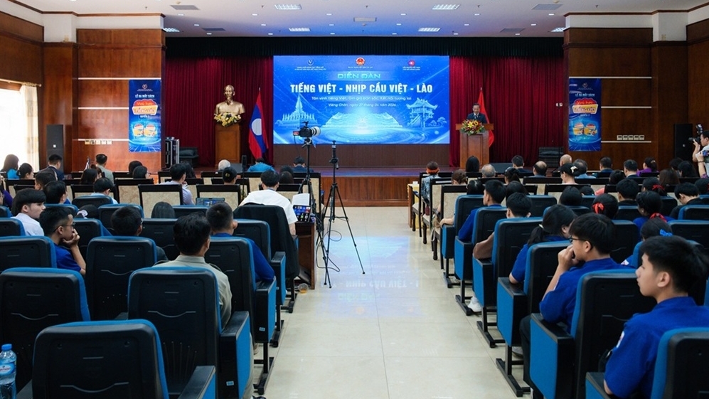 Diễn đàn 'Tiếng Việt - Nhịp cầu Việt Lào': Gìn giữ cội nguồn, củng cố khối đại đoàn kết, lan tỏa tình hữu nghị
