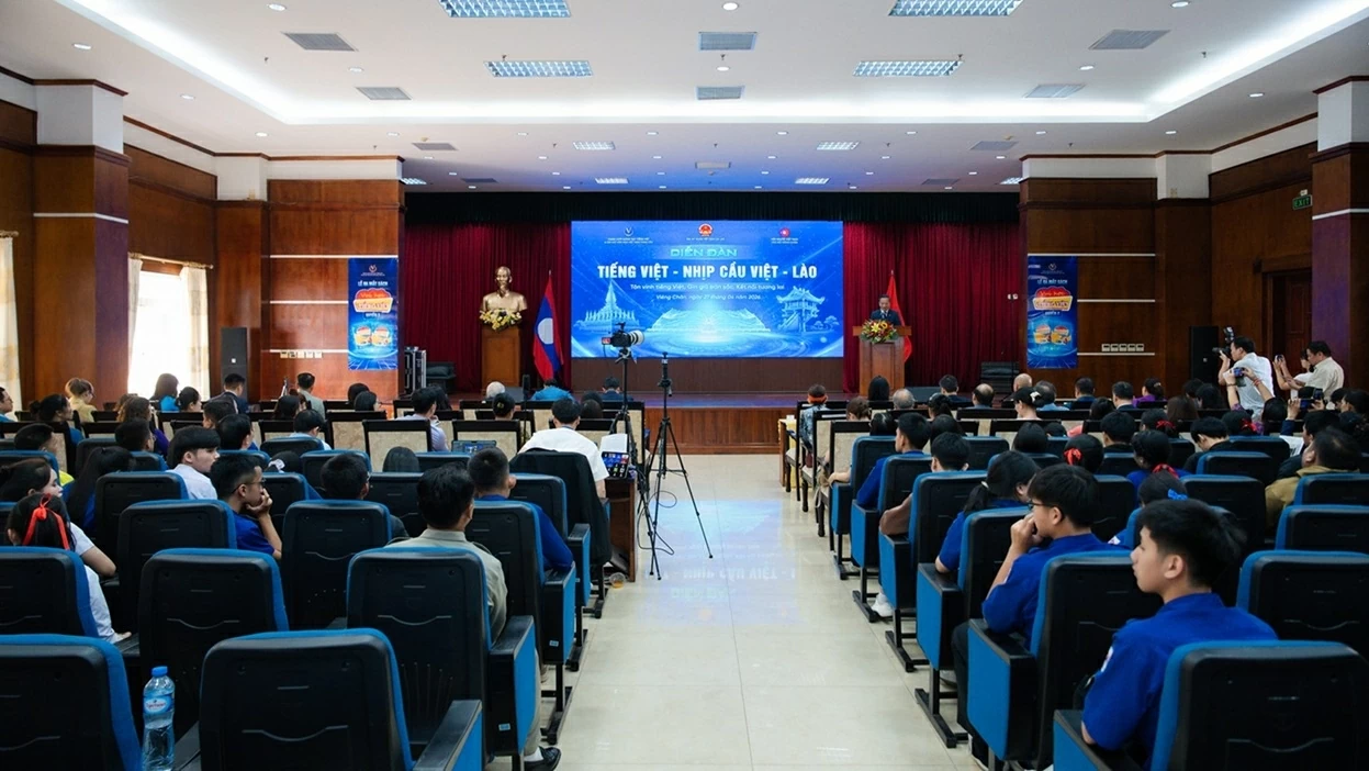 Diễn đàn Tiếng Việt - Nhịp cầu Việt Lào: Gìn giữ cội nguồn, củng cố khối đại đoàn kết, lan tỏa tình hữu nghị