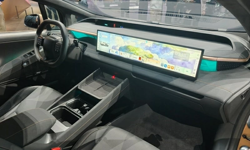 Khoang cabin Ioniq V được thiết kế theo phong cách tối giản, lấy cảm hứng từ các dải tinh vân với mục tiêu tạo trải nghiệm thị giác hiện đại.