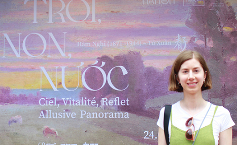 Triển lãm tranh Hàm Nghi thu hút khách quốc tế