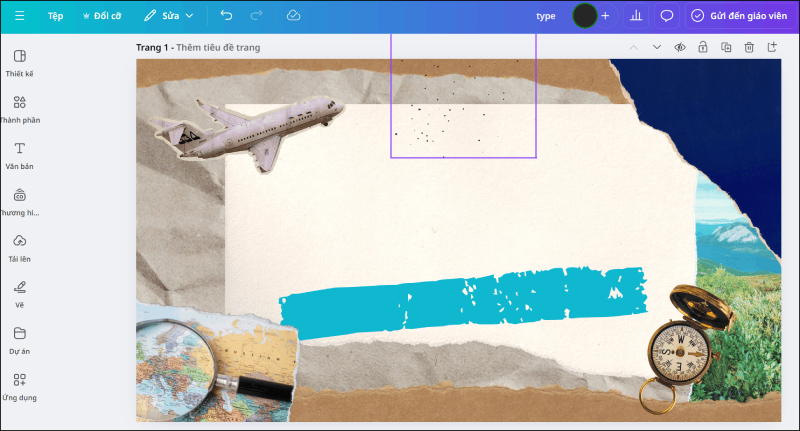 Truy cập Canva trên máy tính.