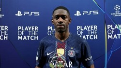 Thăng hoa tại Champions League, Dembele nhận vinh dự đặc biệt từ UEFA