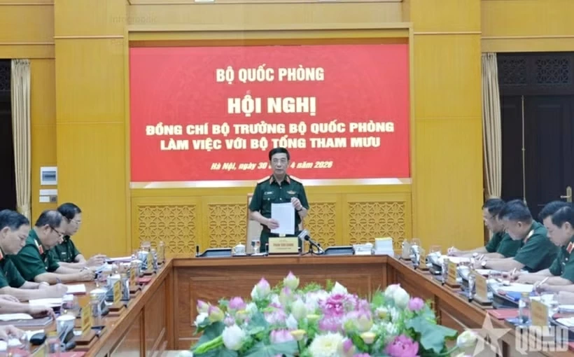 Đại tướng Phan Văn Giang chỉ đạo triển khai kế hoạch tác chiến Vòm phòng không bền vững