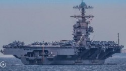 Một tàu sân bay Mỹ rời Trung Đông, Tổng thống Trump tuyên bố chiến dịch quân sự chống lại Iran 'chấm dứt'