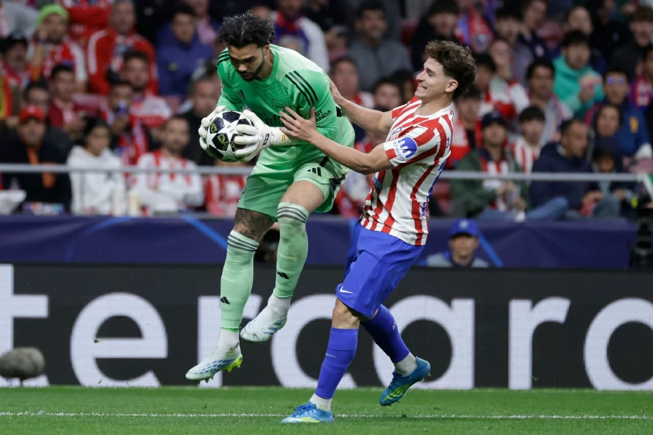 Thực tế là Arsenal gặp nhiều khó khăn trước Atletico. (Nguồn: EFE)