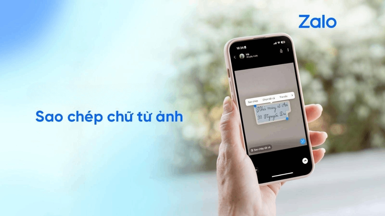 Cách sao chép chữ từ ảnh trên Zalo siêu nhanh và đơn giản