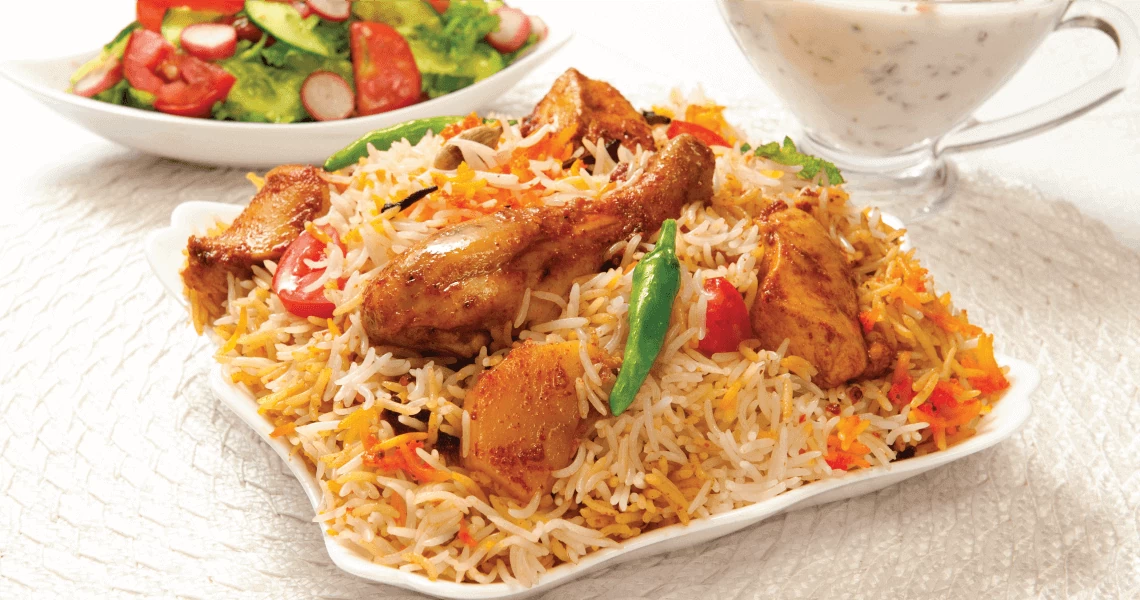 Món Cơm gà Dum Biryani. (Nguồn: Figaro Olive Oil) Món Cơm gà Dum Biryani. (Nguồn: Figaro Olive Oil)