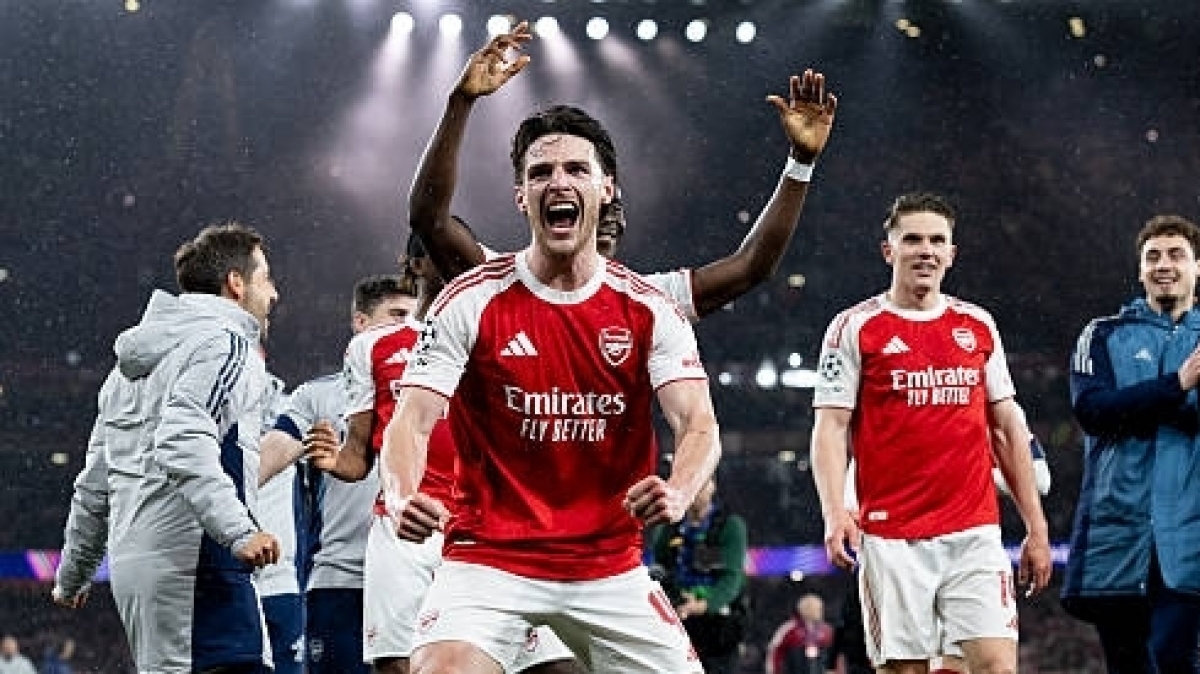 Declan Rice nói gì sau khi Arsenal giành vé chung kết Champions League ...