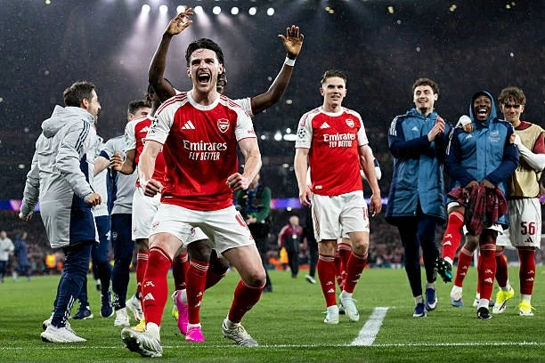 Phản ứng bất ngờ của Declan Rice khi cùng Arsenal vào trận chung kết Champions League lịch sử Phản ứng bất ngờ của Declan Rice khi cùng Arsenal vào trận chung kết Champions League lịch sử
