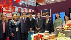 Đại sứ Việt Nam tại Pháp Trịnh Đức Hải dự lễ khai trương 'Không gian Việt Nam'