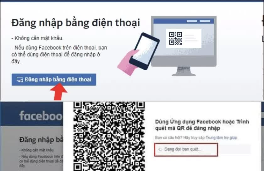 Cách đăng nhập Facebook bằng mã QR đơn giản.