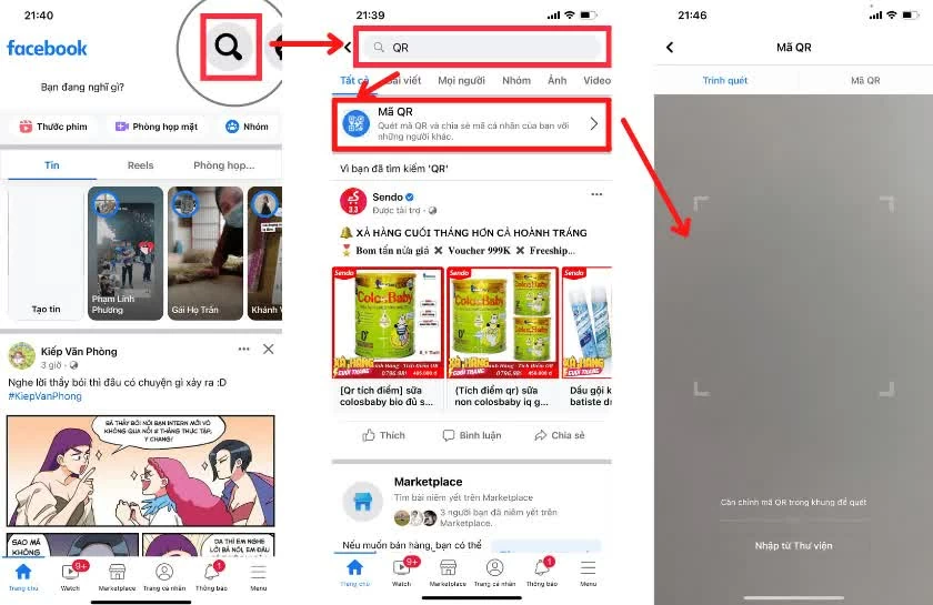 Cách sử dụng và quét mã QR Facebook chi tiết nhất.