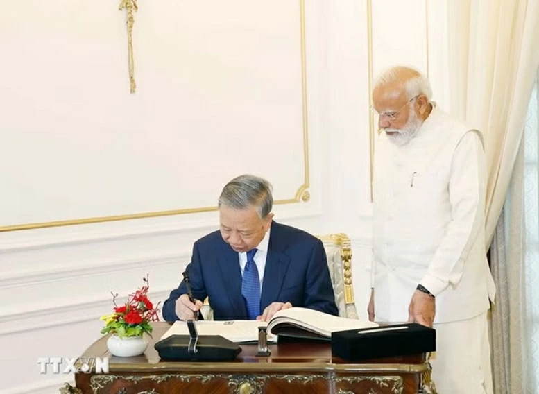 Tổng Bí thư, Chủ tịch nước Tô Lâm hội đàm với  Thủ tướng Ấn Độ Narendra Modi