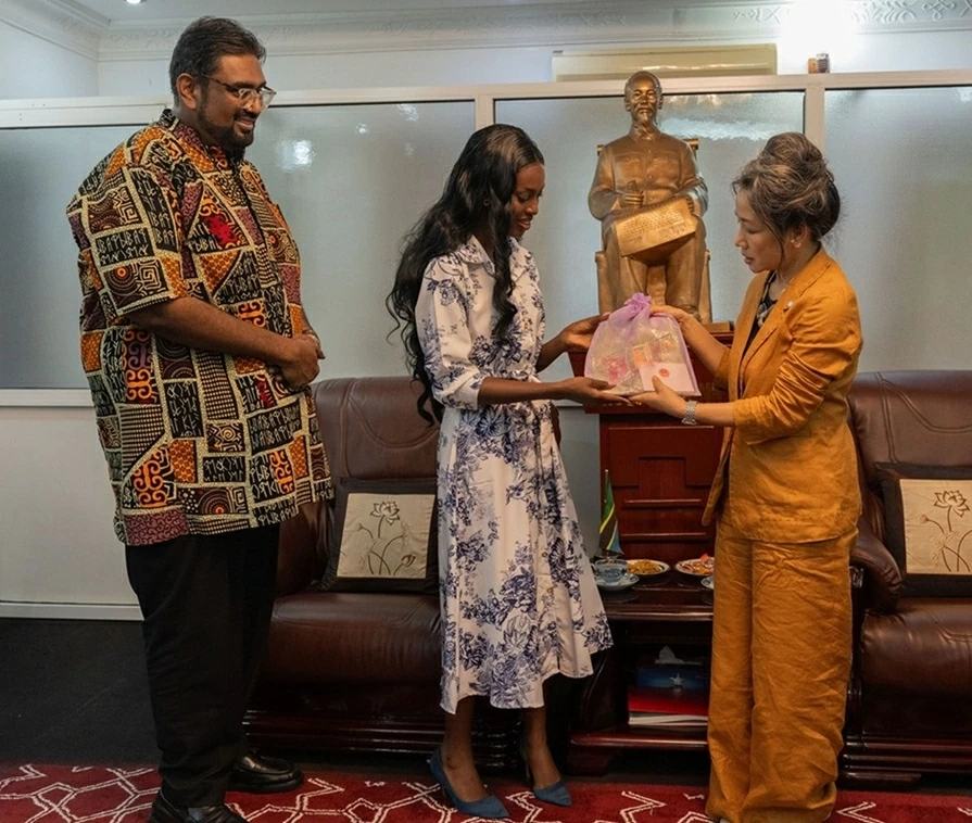 Đại sứ Việt Nam tại Tanzania tiếp Hoa hậu Thế giới Tanzania 2026 trước thềm chung kết Miss World tại Việt Nam