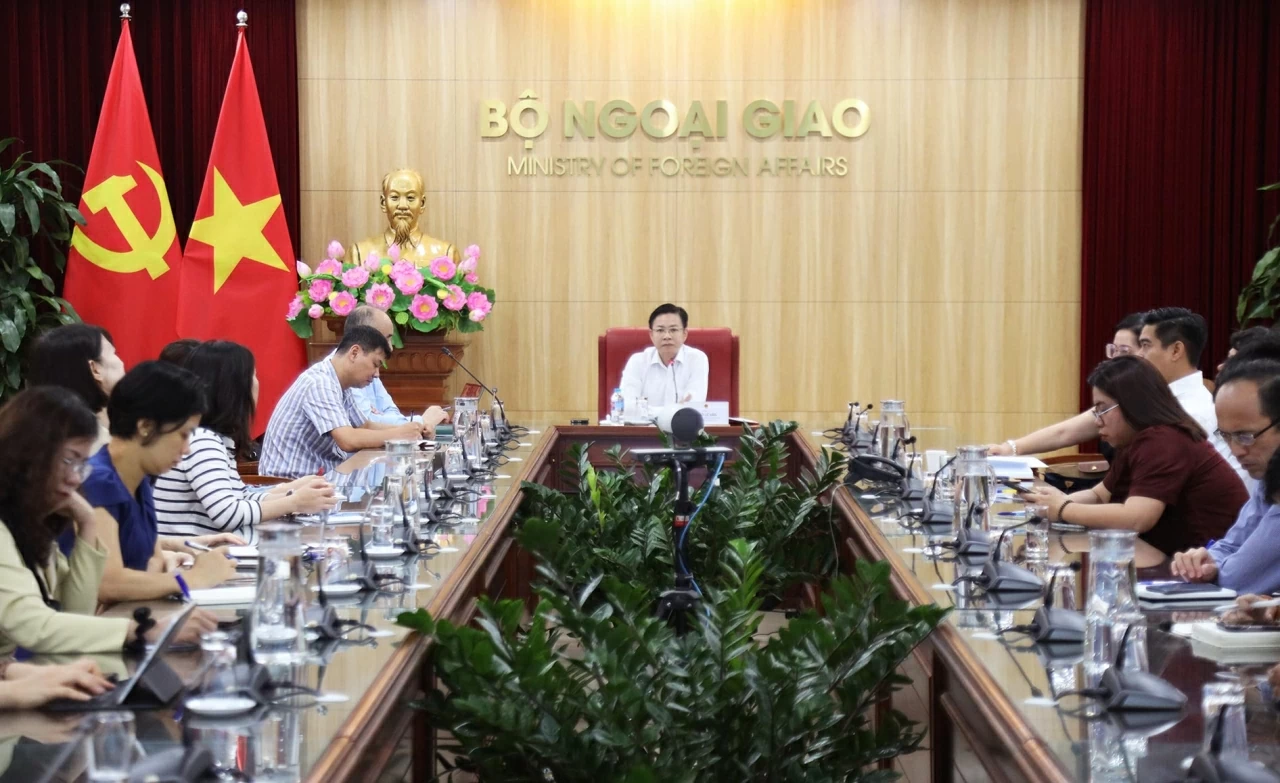 Toàn cảnh chuyên đề thứ hai trong chuỗi ba chuyên đề nằm trong Tọa đàm về kỹ năng triển khai công tác ngoại giao phục vụ phát triển. (Ảnh: Thành Long)