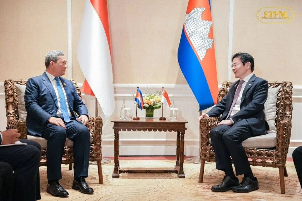 Campuchia-Singapore thúc đẩy hợp tác. (Nguồn: AKP0