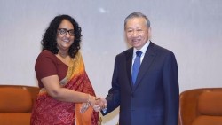 Tổng Bí thư, Chủ tịch nước Tô Lâm hội kiến Thủ tướng Sri Lanka Harini Amarasuriya