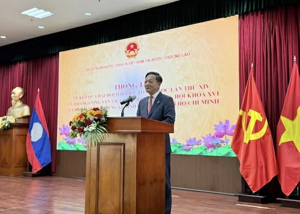Đại sứ quán Việt Nam tại Lào thông tin về kết quả Đại hội đại biểu toàn quốc lần thứ XIV của Đảng, bầu cử Quốc hội khóa XVI