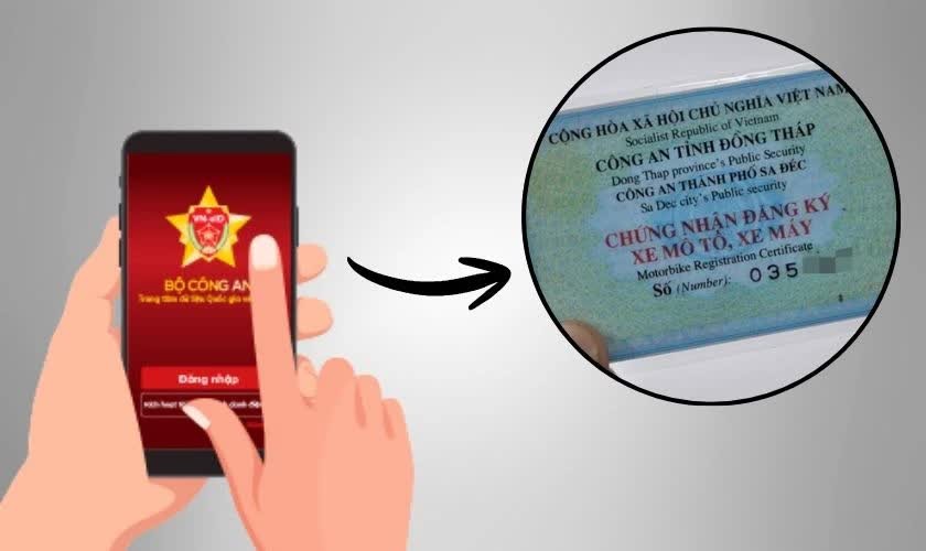 Xem giấy chứng nhận đăng ký xe trên VNeID