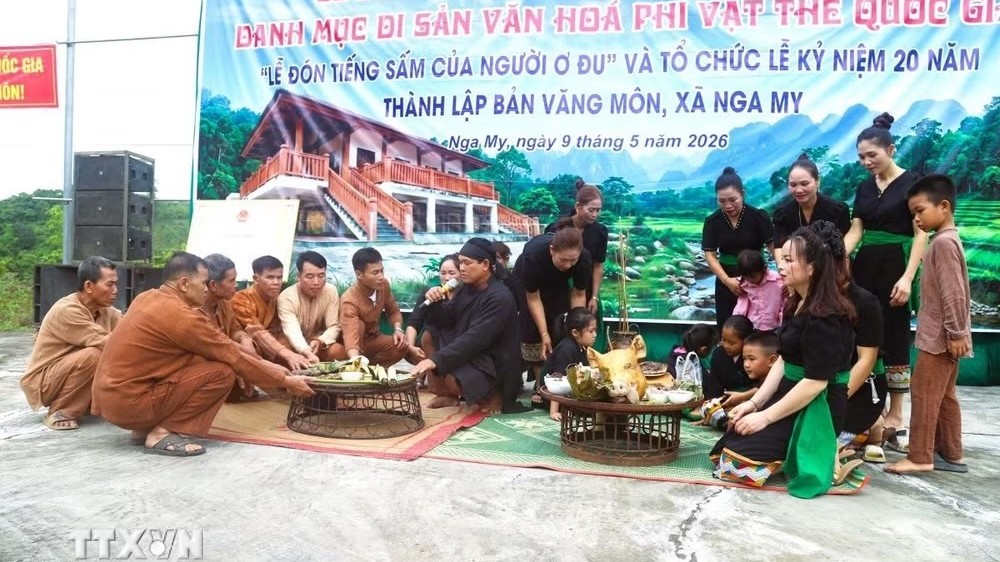 Nghệ An: Lễ đón tiếng sấm của người Ơ Đu được công nhận Di sản văn hóa phi vật thể quốc gia
