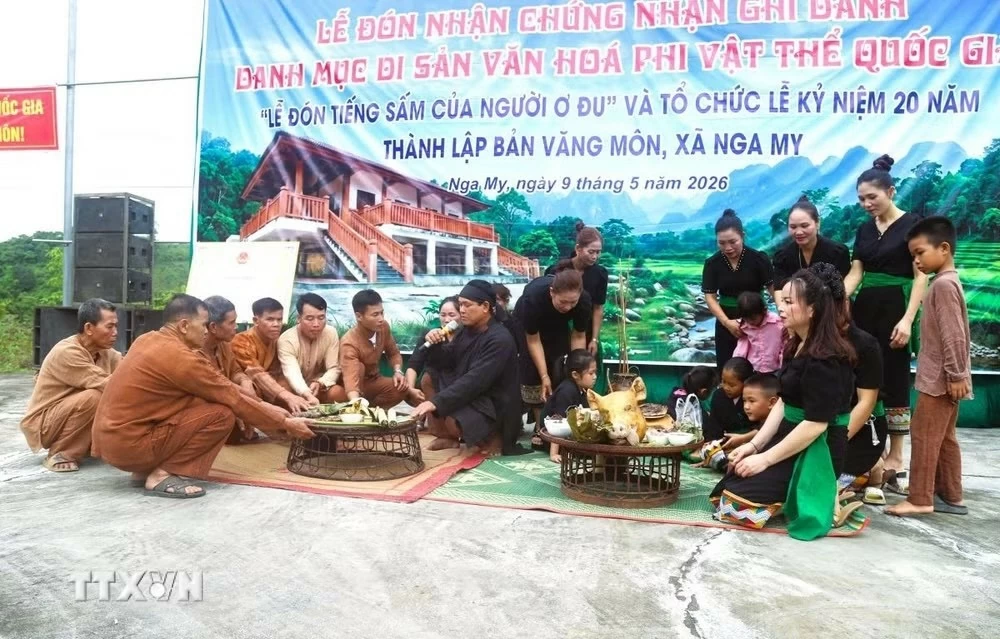 Nghệ An: Lễ đón tiếng sấm của người Ơ Đu được công nhận Di sản văn hóa phi vật thể quốc gia