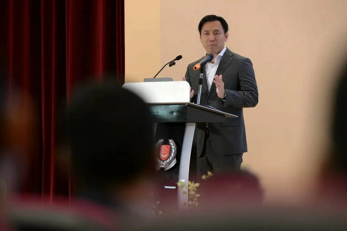 Bộ trưởng Nhà nước phụ trách Nội vụ Singapore Goh Pei Ming phát biểu tại Hội nghị Chống lừa đảo 2026 diễn ra ngày 11/5. (Nguồn: The Straits Times)