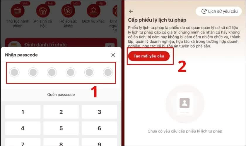 Tiếp theo, xác thực tài khoản và tạo hồ sơ mới.