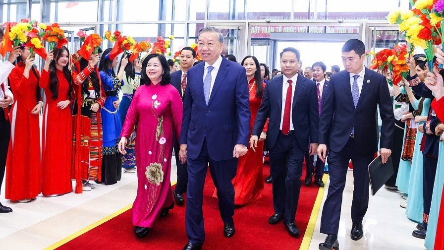 Lãnh đạo Đảng và Nhà nước tham dự Lễ khai mạc trọng thể Đại hội đại biểu Mặt trận Tổ quốc Việt Nam lần thứ XI