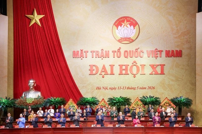 Lãnh đạo Đảng và Nhà nước tham dự Lễ khai mạc trọng thể Đại hội đại biểu Mặt trận Tổ quốc Việt Nam lần thứ XI
