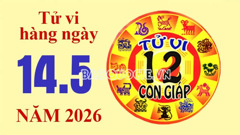 Tử vi hôm nay, xem tử vi 12 con giáp hôm nay ngày 14/5/2026: