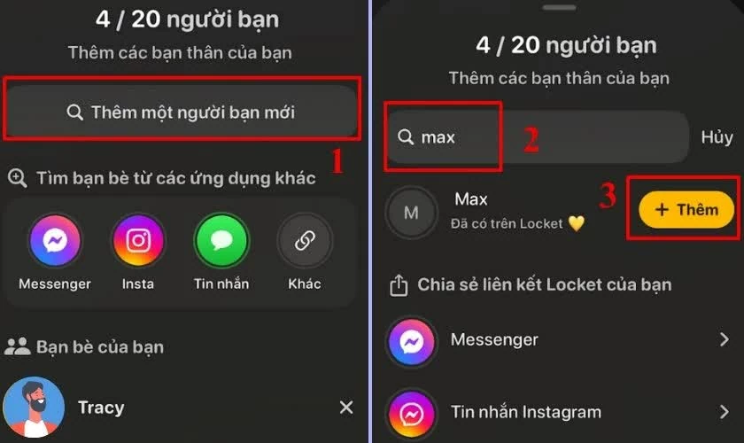 Chọn mục “Thêm một người bạn mới”.