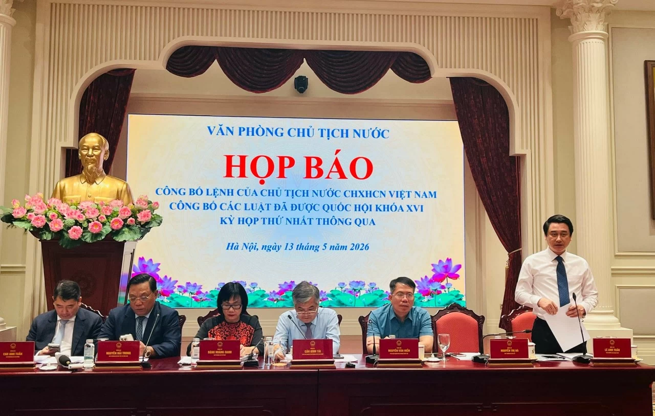 Họp báo công bố lệnh của Chủ tịch nước về 9 luật