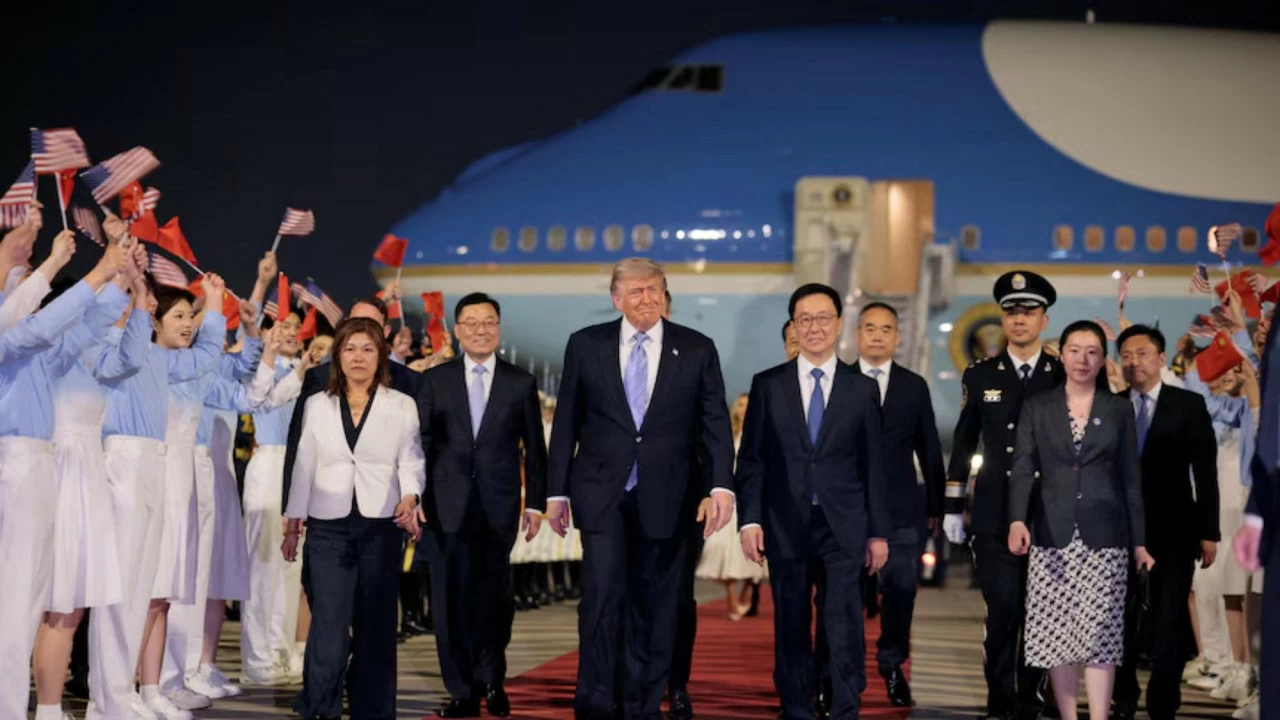 Long trọng lễ đón Tổng thống Mỹ Donald Trump tại Trung Quốc