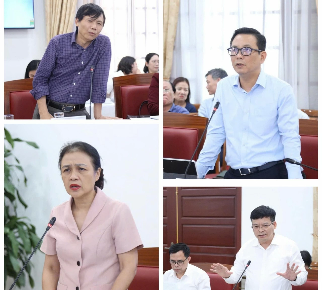 Các đại biểu phát biểu chuyên đề tại Hội thảo. (Ảnh: Thành Long)