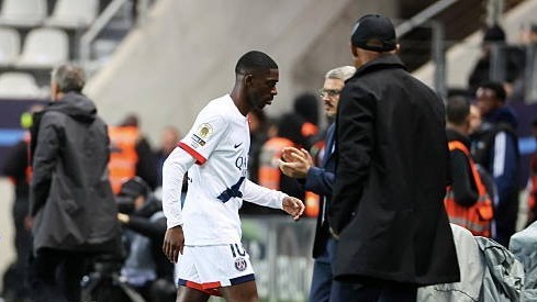 Dembele chấn thương ngay trước trận gặp Arsenal