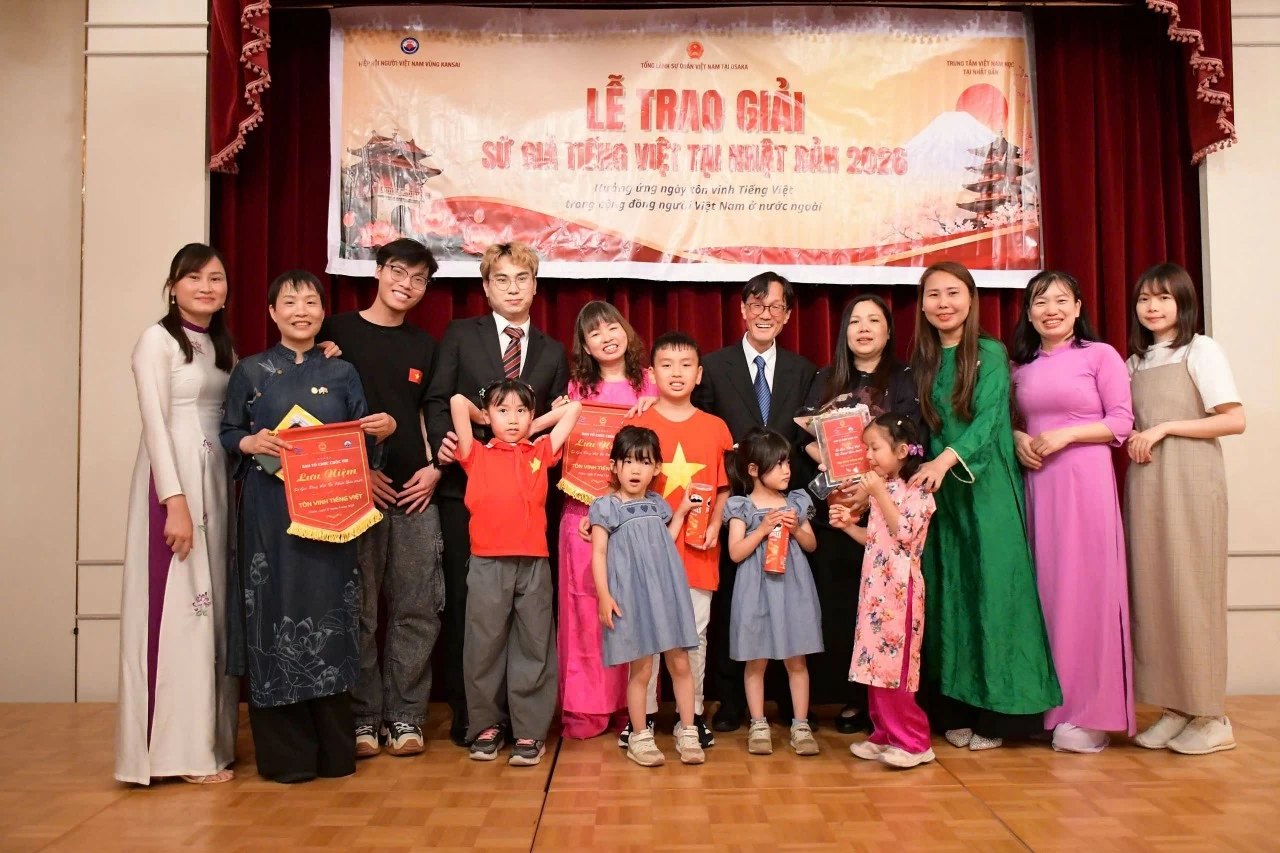 Lễ trao giải 'Sứ giả tiếng Việt tại Nhật Bản' năm 2026 và khai giảng lớp tiếng Việt Trường Việt ngữ Cây Tre