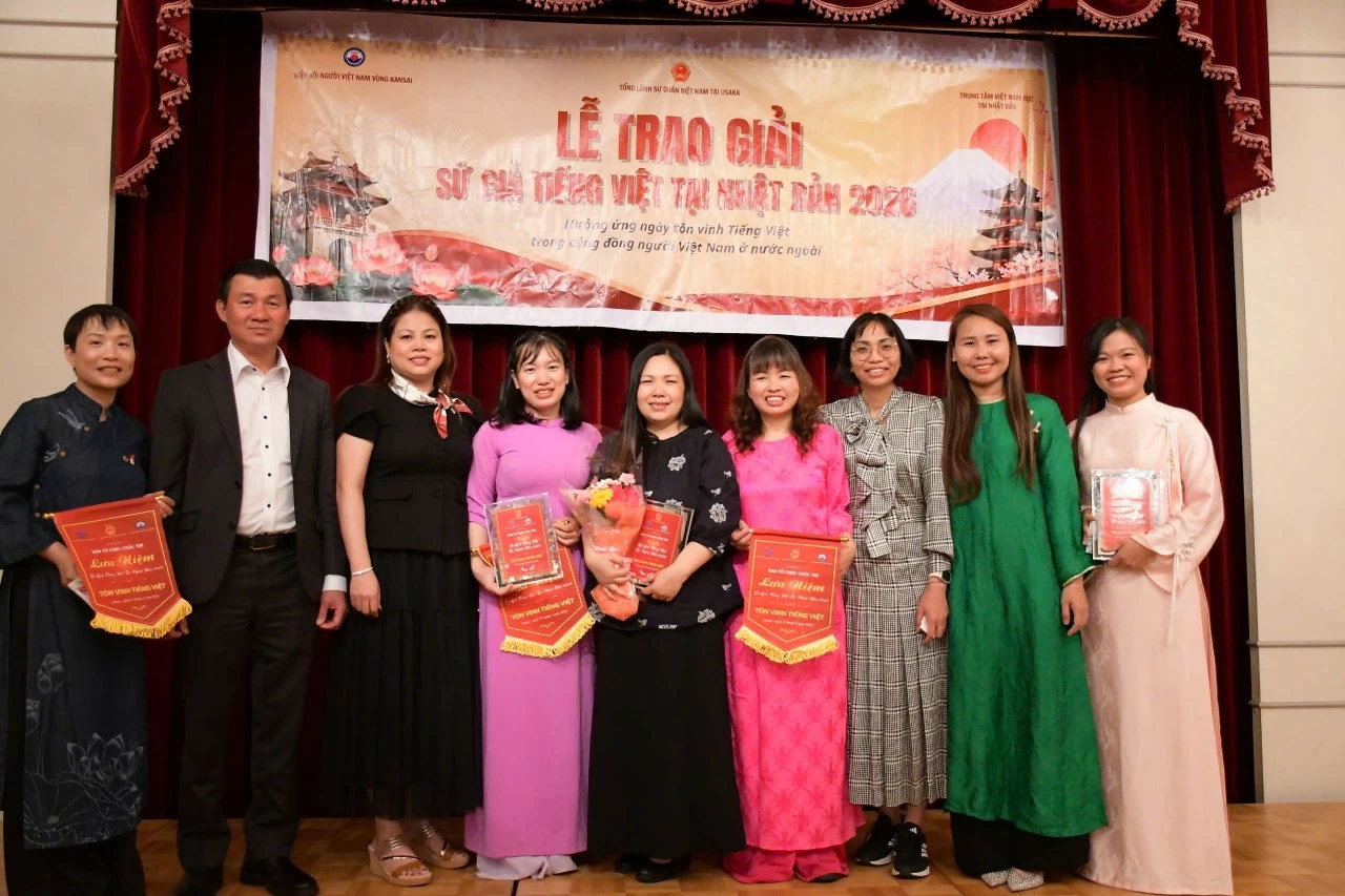 Lễ trao giải 'Sứ giả tiếng Việt tại Nhật Bản' năm 2026 và khai giảng lớp tiếng Việt Trường Việt ngữ Cây Tre