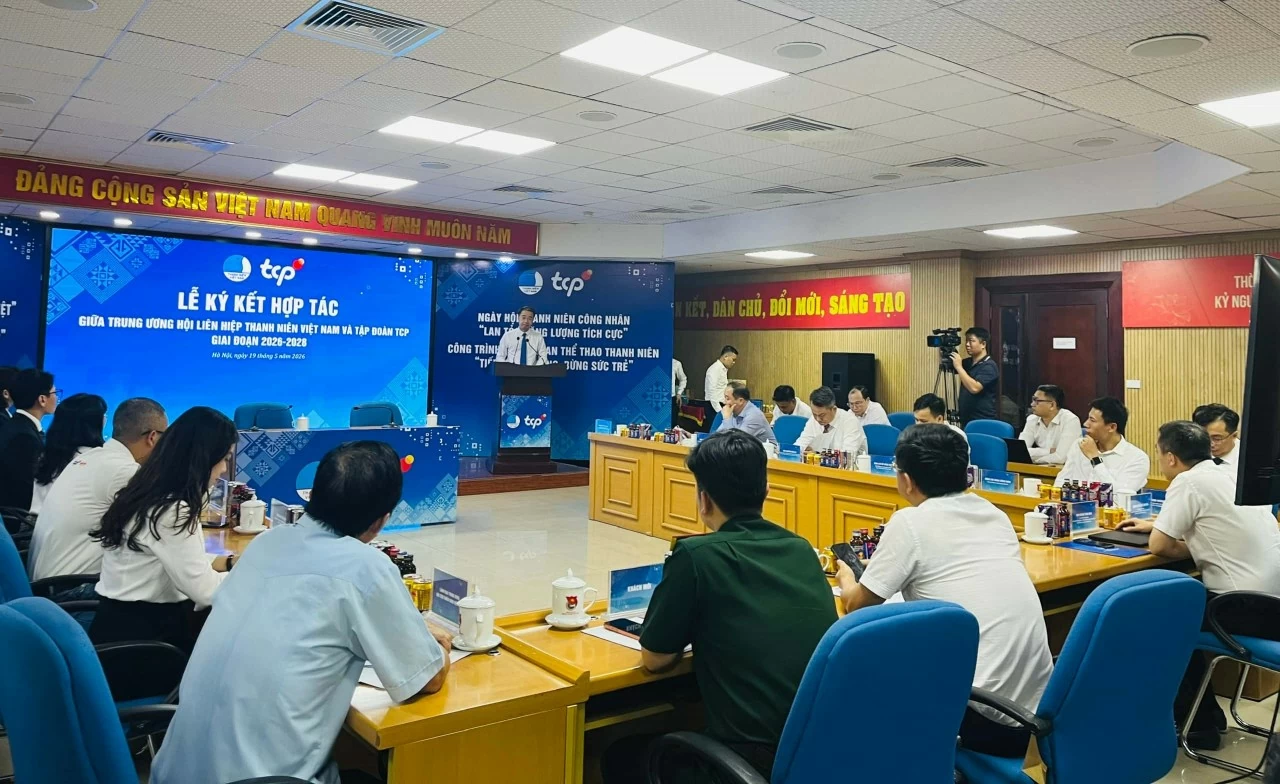 Trung ương Hội LHTN Việt Nam và Tập đoàn TCP đồng hành với tiếp năng lượng cho thế hệ trẻ giai đoạn 2026 - 2028