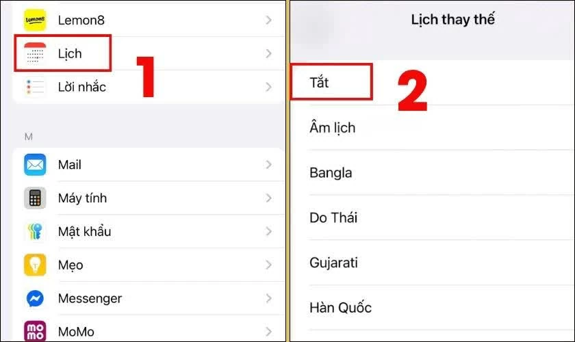 Cách tắt lịch âm trên iOS 26.5 dễ dàng nhất. Cách tắt lịch âm trên iOS 26.5 dễ dàng nhất.