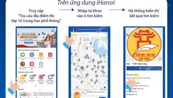 Học sinh Hà Nội dễ dàng tra cứu lộ trình thi lớp 10 qua iHanoi
