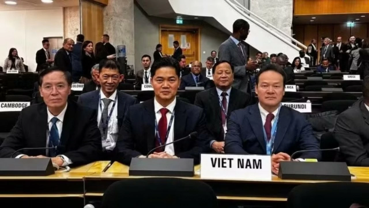 Đoàn Việt Nam tham dự Đại hội đồng Y tế thế giới lần thứ 79. (Nguồn: TTXVN)