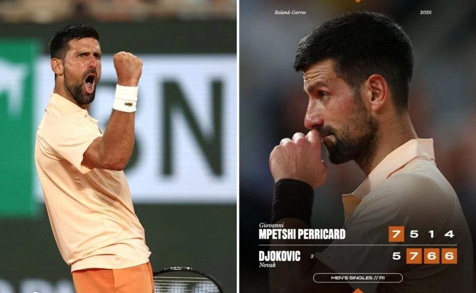 Novak Djokovic vào vòng 2 Roland Garros Novak Djokovic vào vòng 2 Roland Garros