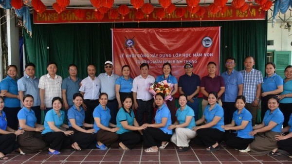 European Overseas Vietnamese build classroom for disadvantaged children in Thai Nguyen