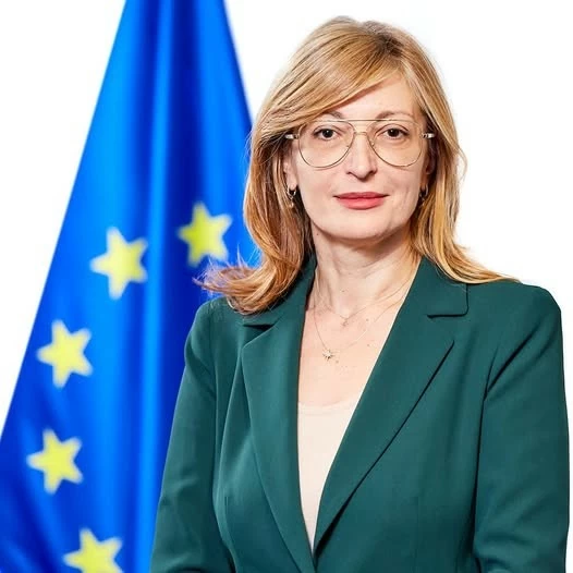 Cao ủy châu Âu phụ trách Khởi nghiệp, Nghiên cứu và Đổi mới sáng tạo Ekaterina Zaharieva. (Nguồn: European Union in Vietnam) Cao ủy châu Âu phụ trách Khởi nghiệp, Nghiên cứu và Đổi mới sáng tạo Ekaterina Zaharieva. (Nguồn: European Union in Vietnam)