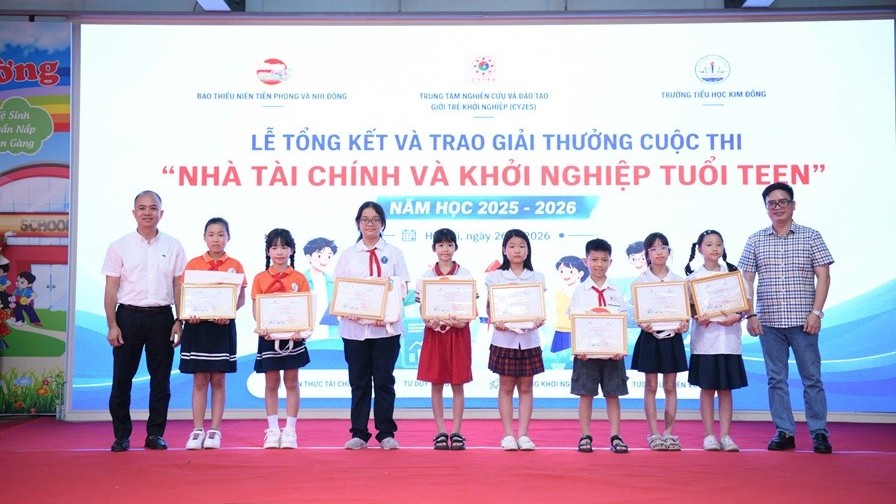 Sôi động cuộc thi tài chính và khởi nghiệp dành cho học sinh cấp Tiểu học và THCS