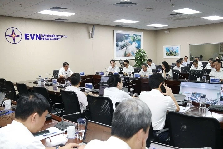 Tổng giám đốc EVN Nguyễn Anh Tuấn chủ trì cuộc họp Ban chỉ đạo đảm bảo cung ứng điện năm 2026 – phiên 2, ngày 25/5. (Nguồn: EVN)