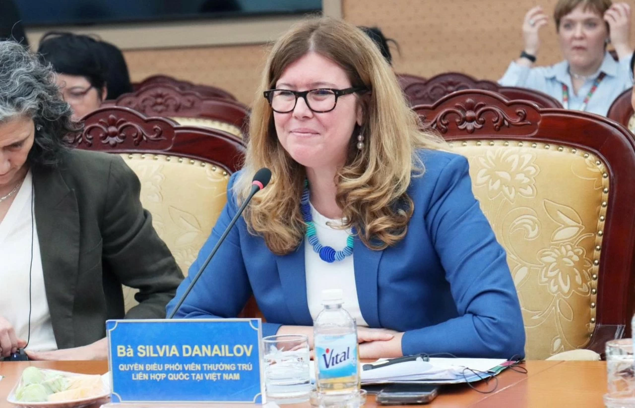 Quyền Điều phối viên Liên hợp quốc, bà Silvia Dainalov khẳng định coi trong quan hệ hợp tác giữa Việt Nam và Liên hợp quốc. (Nguồn: BNG) Quyền Điều phối viên Liên hợp quốc, bà Silvia Dainalov khẳng định coi trong quan hệ hợp tác giữa Việt Nam và Liên hợp quốc. (Nguồn: BNG)