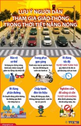 Khuyến cáo khẩn cấp khi tham gia giao thông trong thời tiết đặc biệt nắng nóng