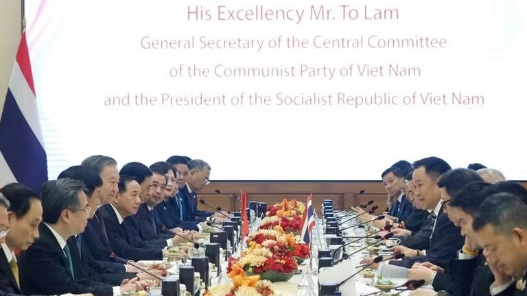 Tổng Bí thư, Chủ tịch nước Tô Lâm hội đàm với Thủ tướng Thái Lan Anutin Charnvirakul