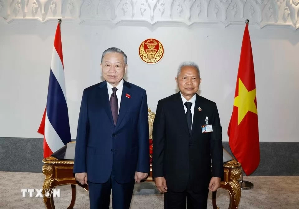 Tổng Bí thư, Chủ tịch nước Tô Lâm hội kiến Chủ tịch Quốc hội Thái Lan Sophon Saram